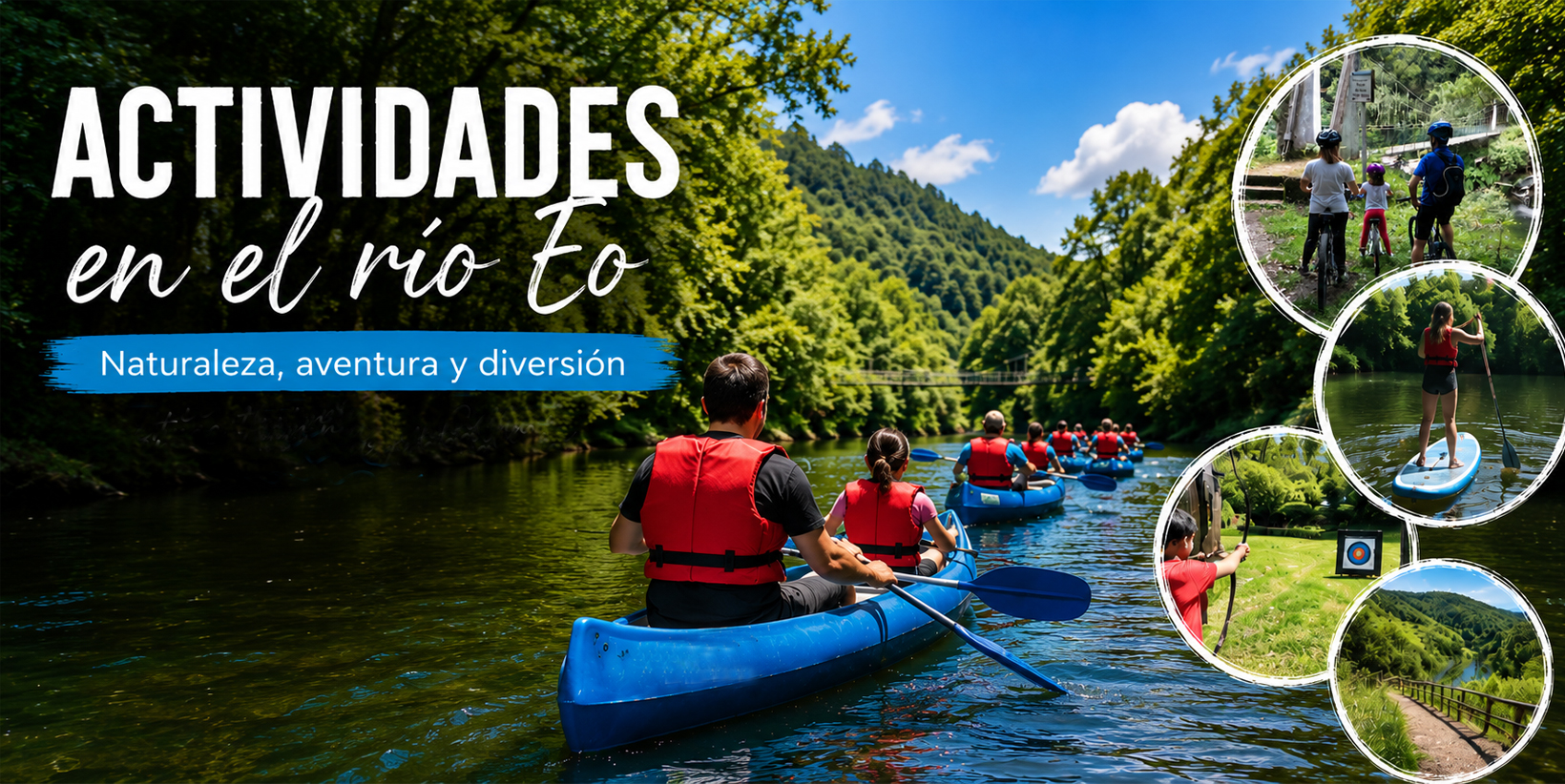 actividades en el rio eo